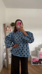 Blouse à pois dos nu Simloé