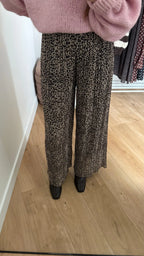 Pantalon plissé léopard Simloé