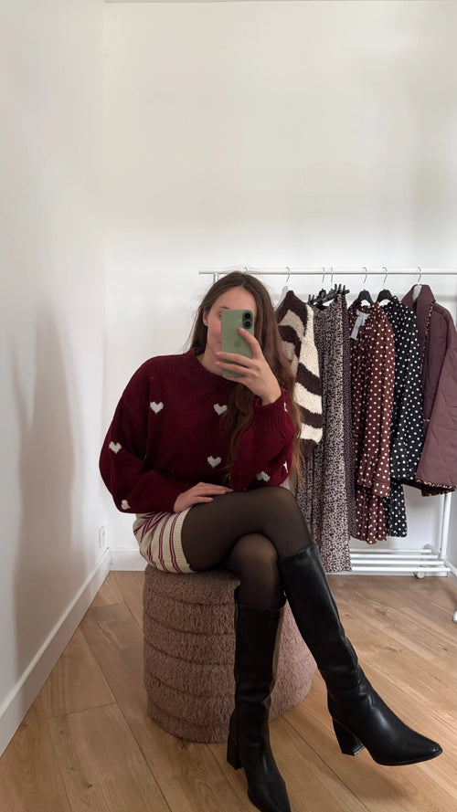 Pull cœurs Simloé