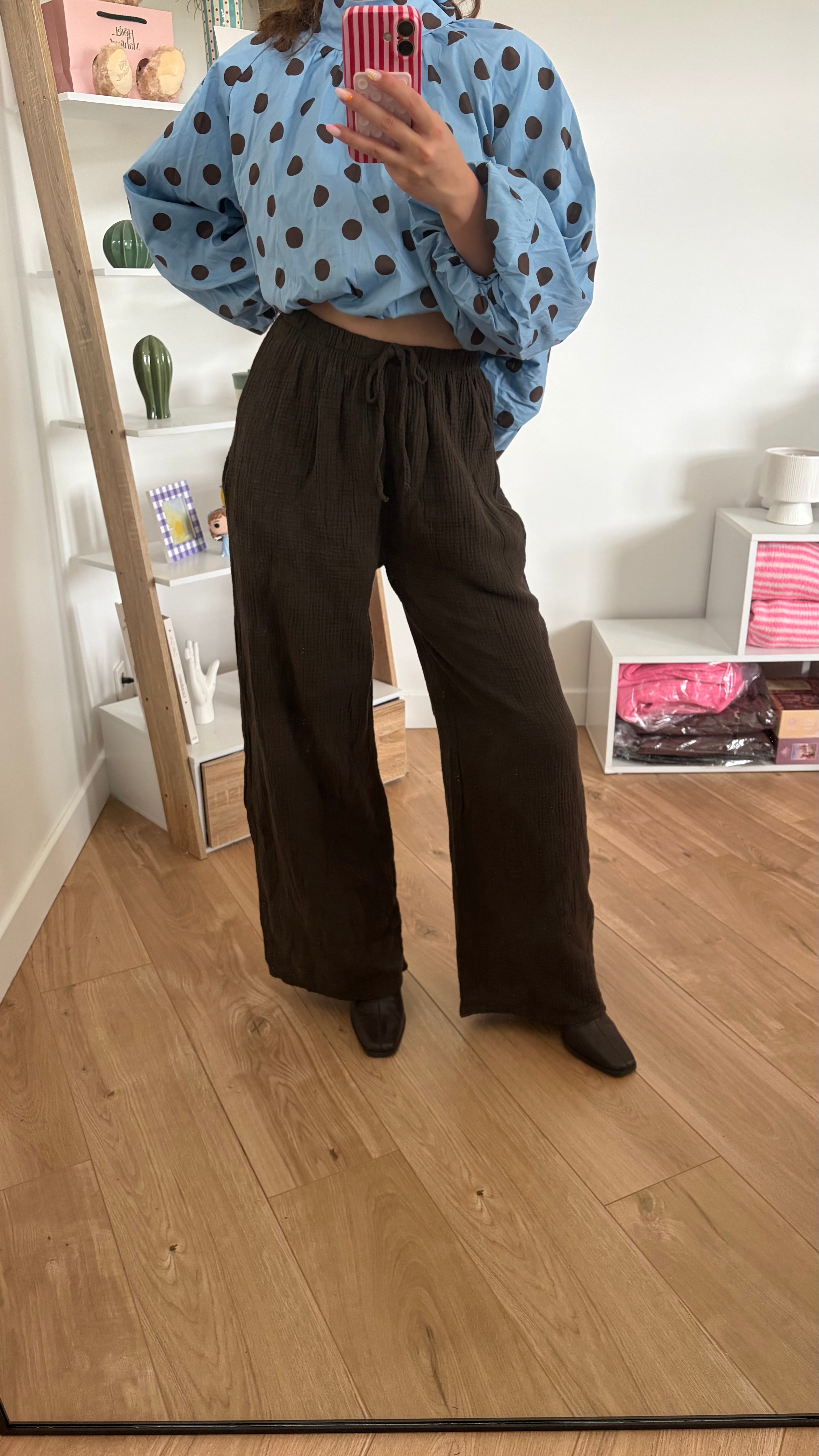 Pantalon en gaze de coton Simloé