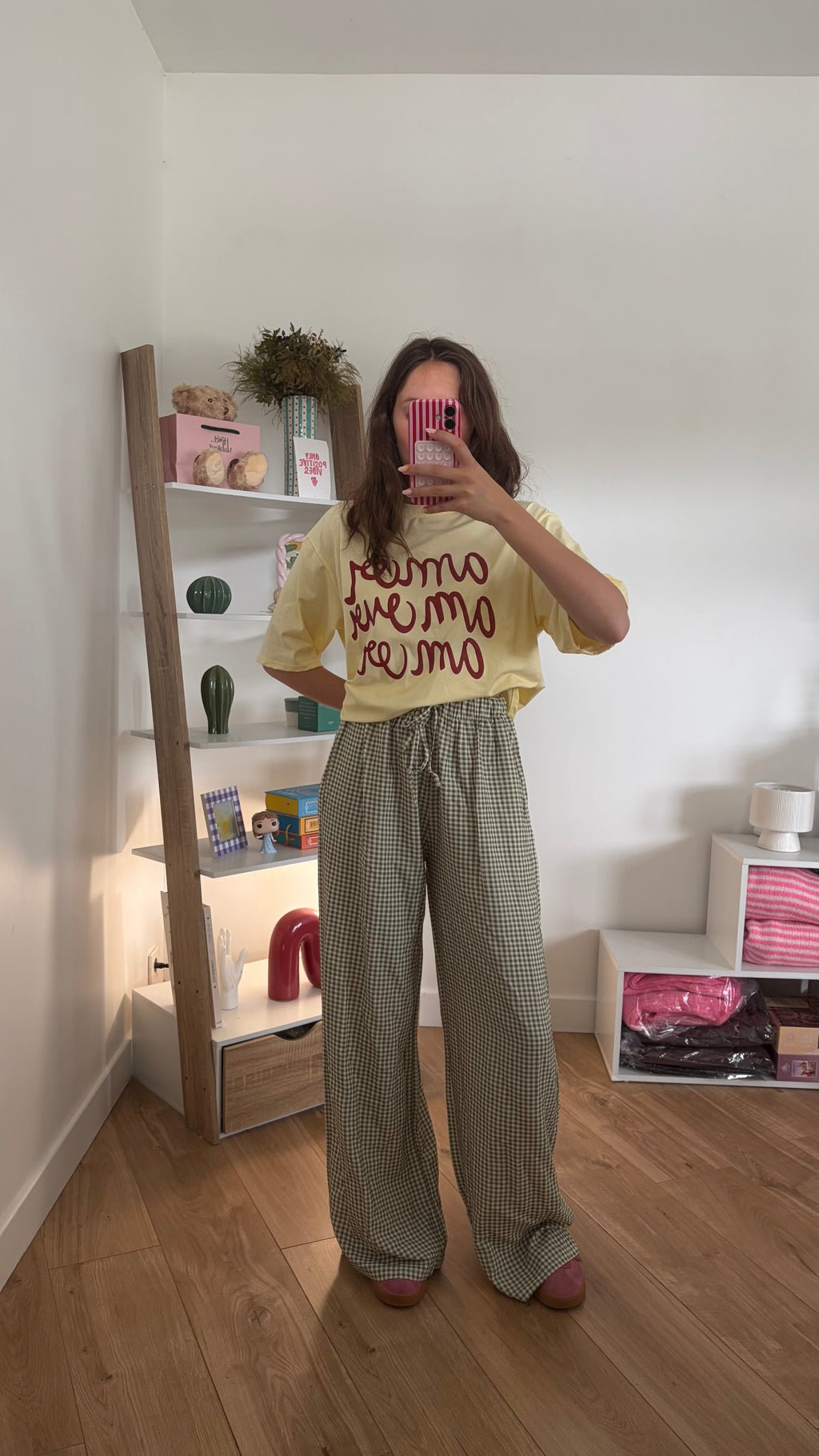 Pantalon en lin vichy Simloé