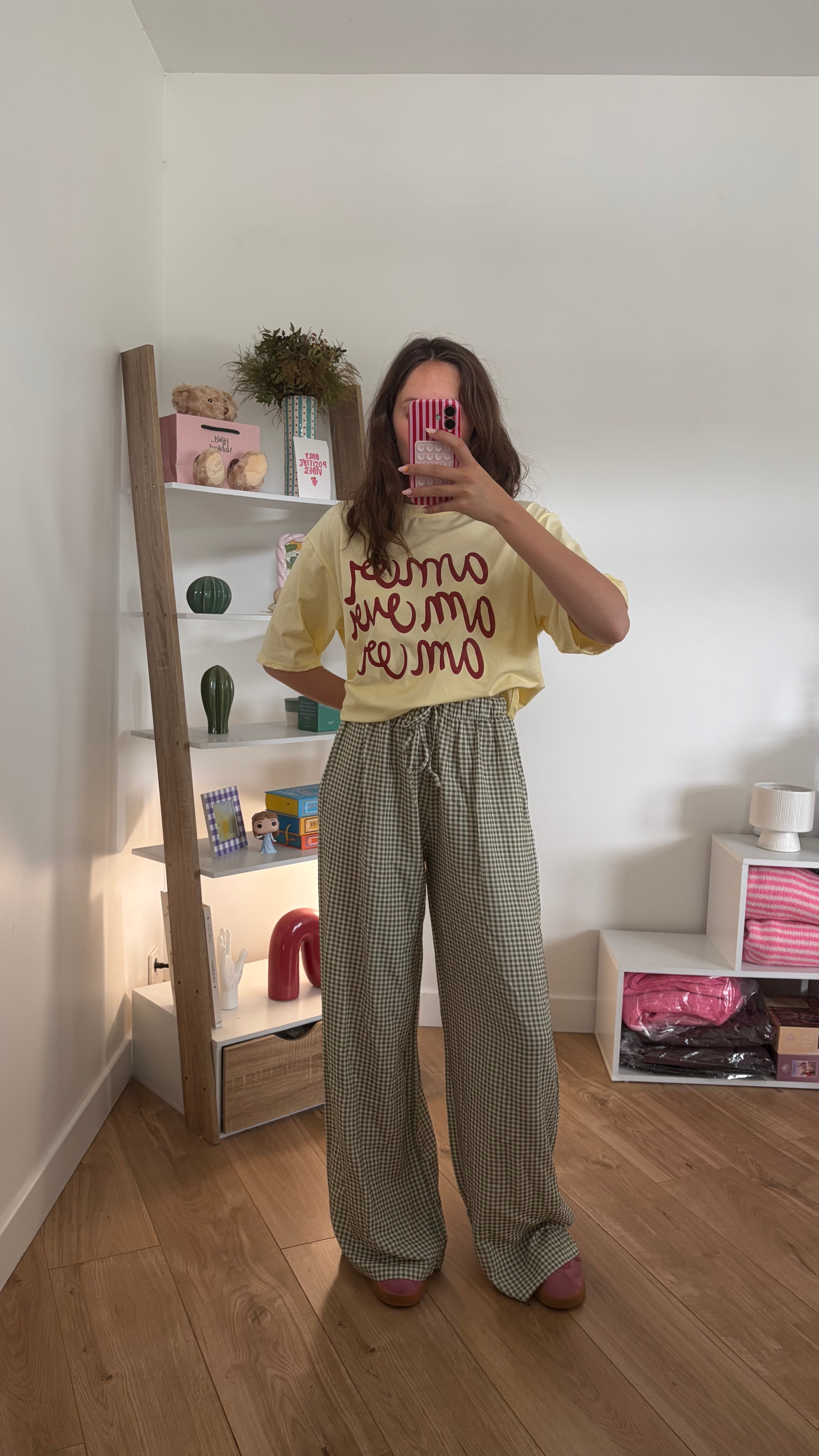 Pantalon en lin vichy Simloé