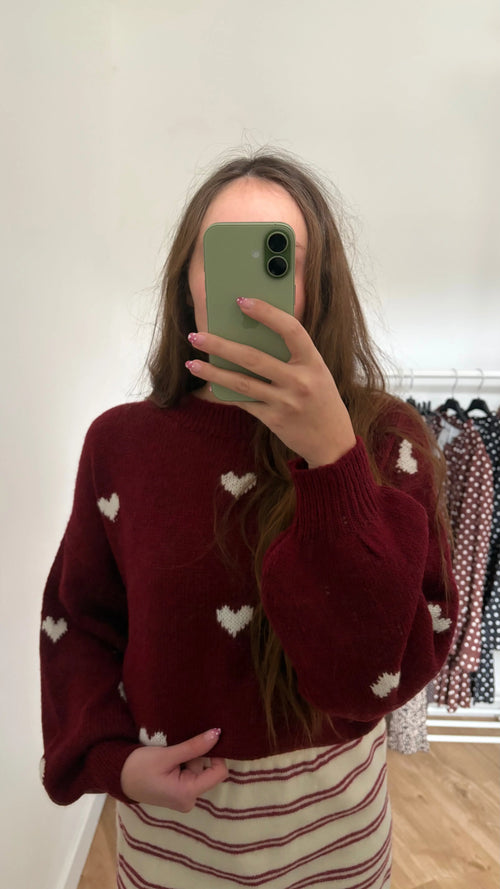 Pull cœurs Simloé