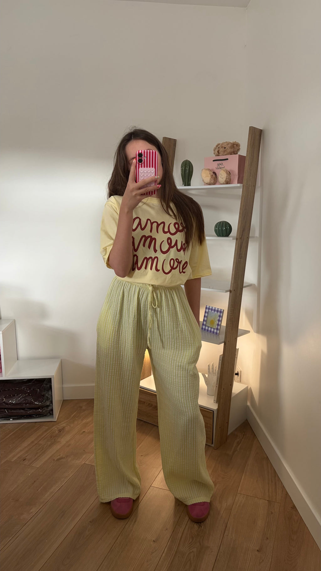 T-shirt Amour Jaune Simloé