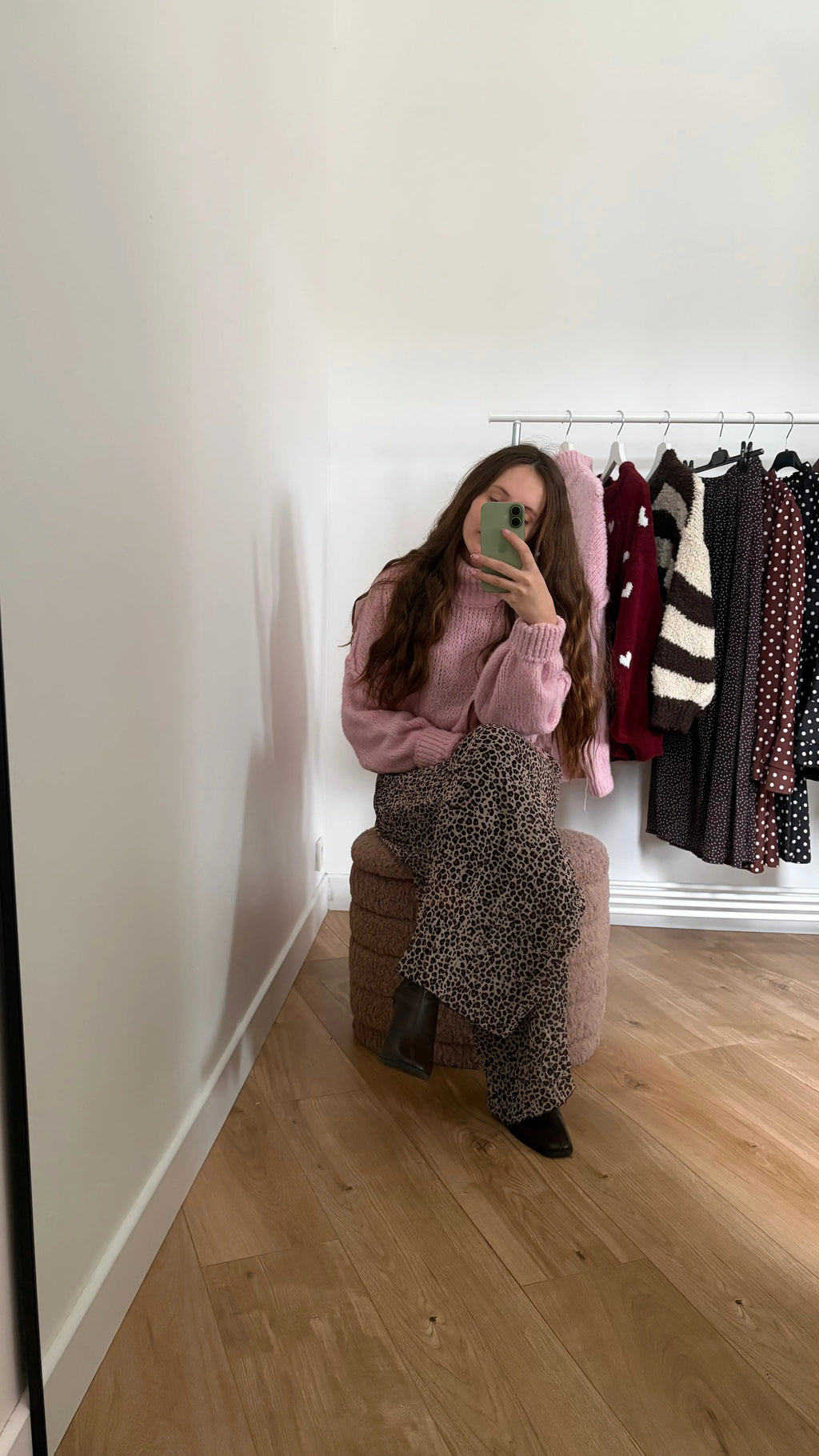 Pantalon plissé léopard Simloé
