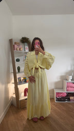 Ensemble brodé en gaze de coton Simloé