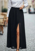 Jupe à fente à paillettes Simloé