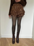 Short à volants en sequins Simloé