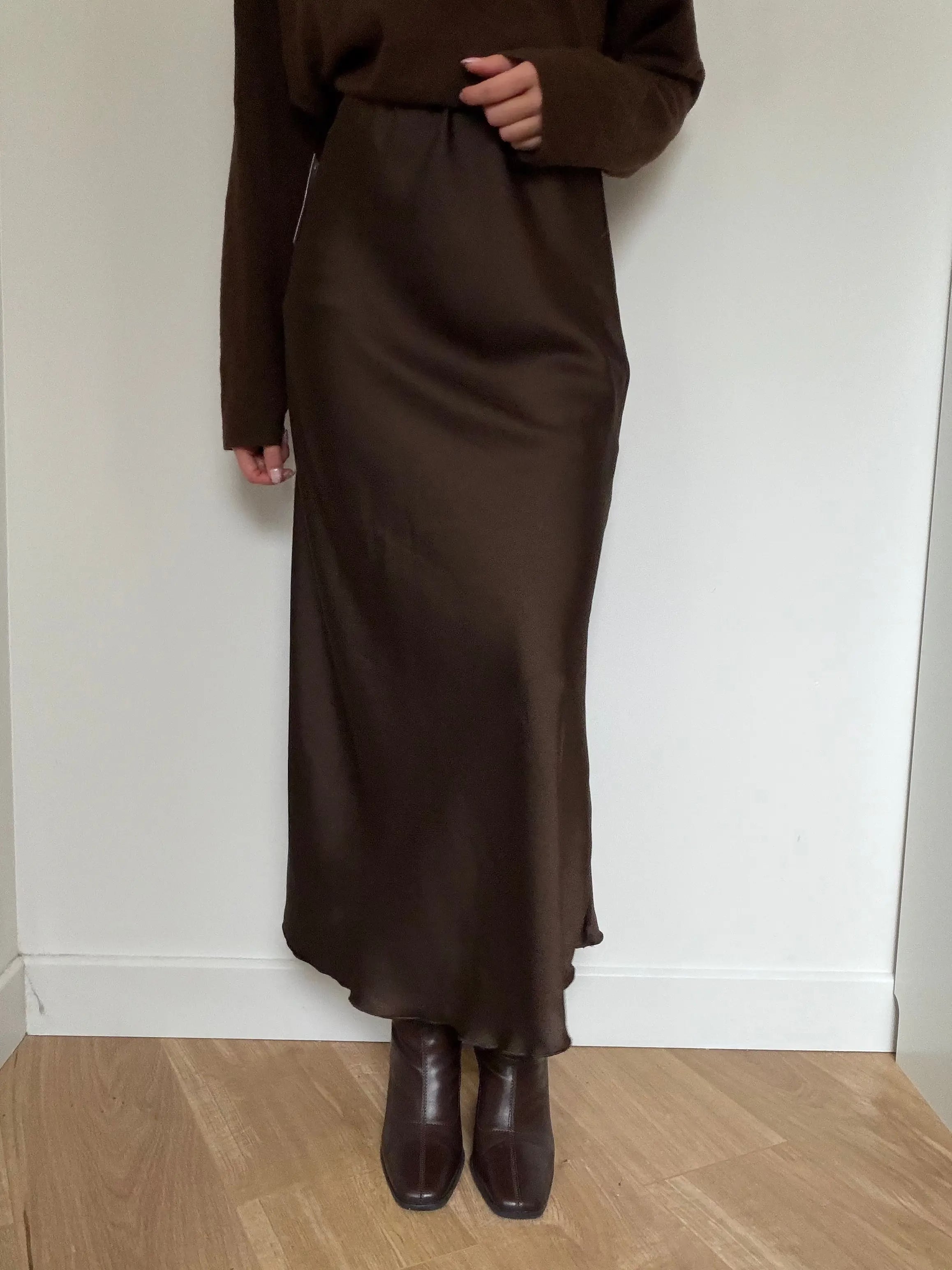 Jupe en satin Simloé