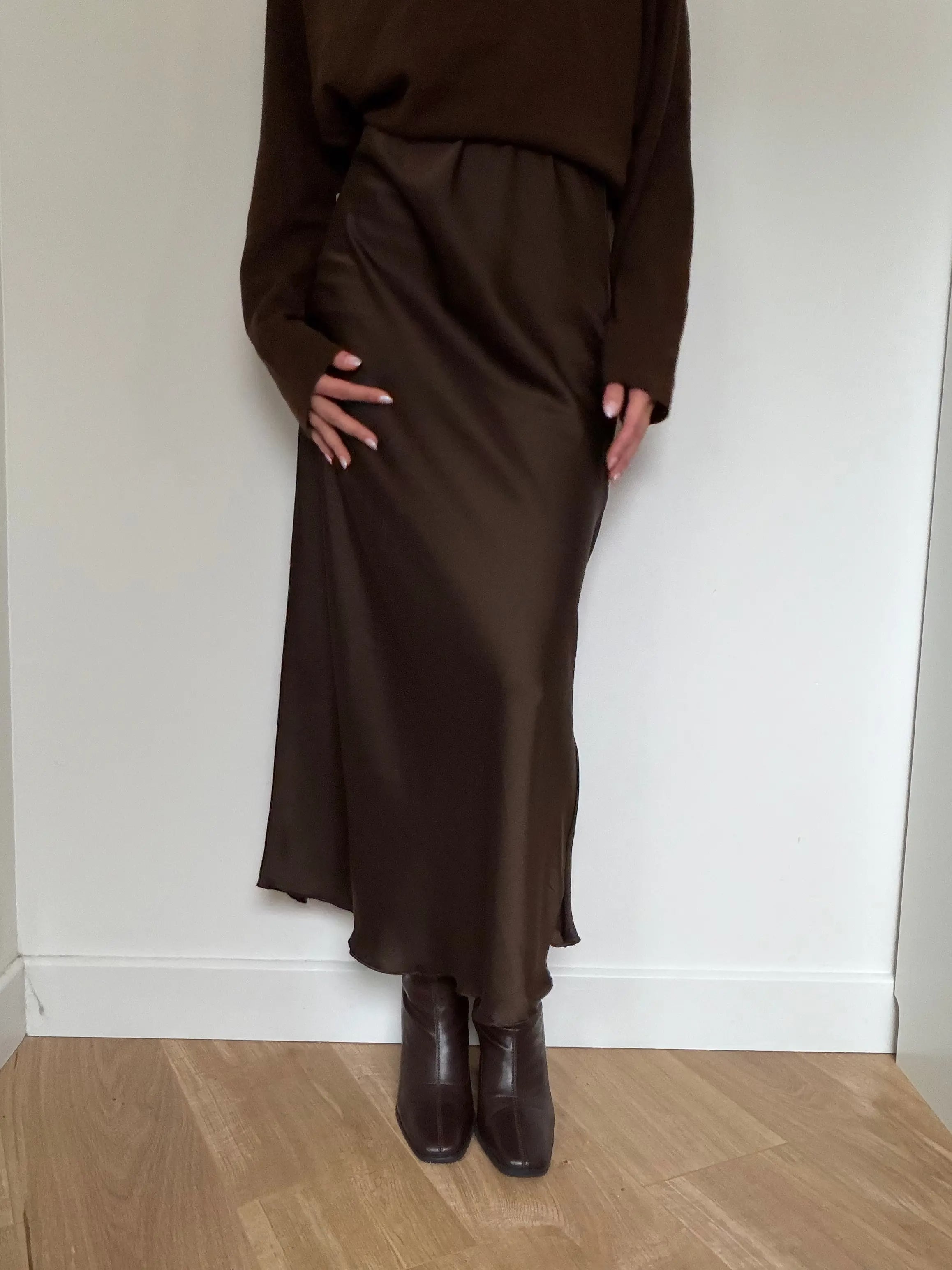 Jupe en satin Simloé